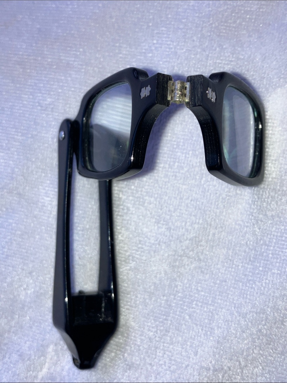 Vintage folding lorgnette reader glasses
